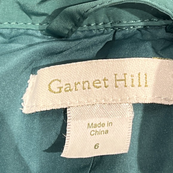 Garnet Hill Size 6 Puffer Jacket Goose Down Fill Button Up Inner Pockets Womens - Picture 5 of 9